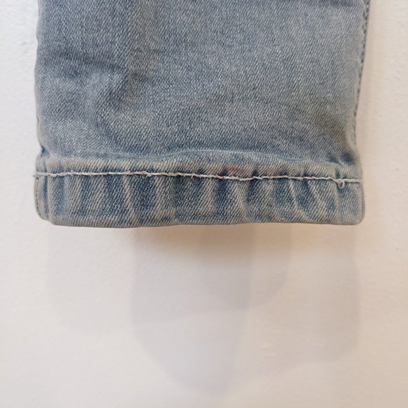 Desigual Exotic Jeans 28 S Skinny Light Blue with Gold Lace Detailing - Picture 5 of 10